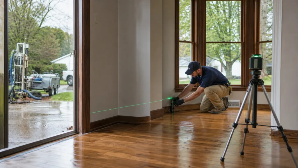 When Uneven Floors May Signal Foundation Movement in Boonville — realistic Boonville, Indiana foundation service scene