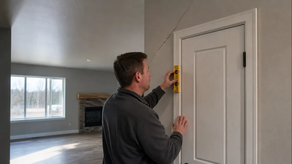 Do Sticking Doors and Windows Mean Foundation Trouble in Boonville? — realistic Boonville, Indiana foundation service scene