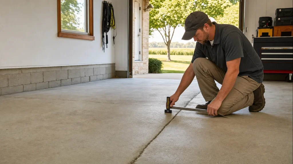 Slab Cracks in Boonville: Cosmetic Change or Foundation Movement? — realistic Boonville, Indiana foundation service scene