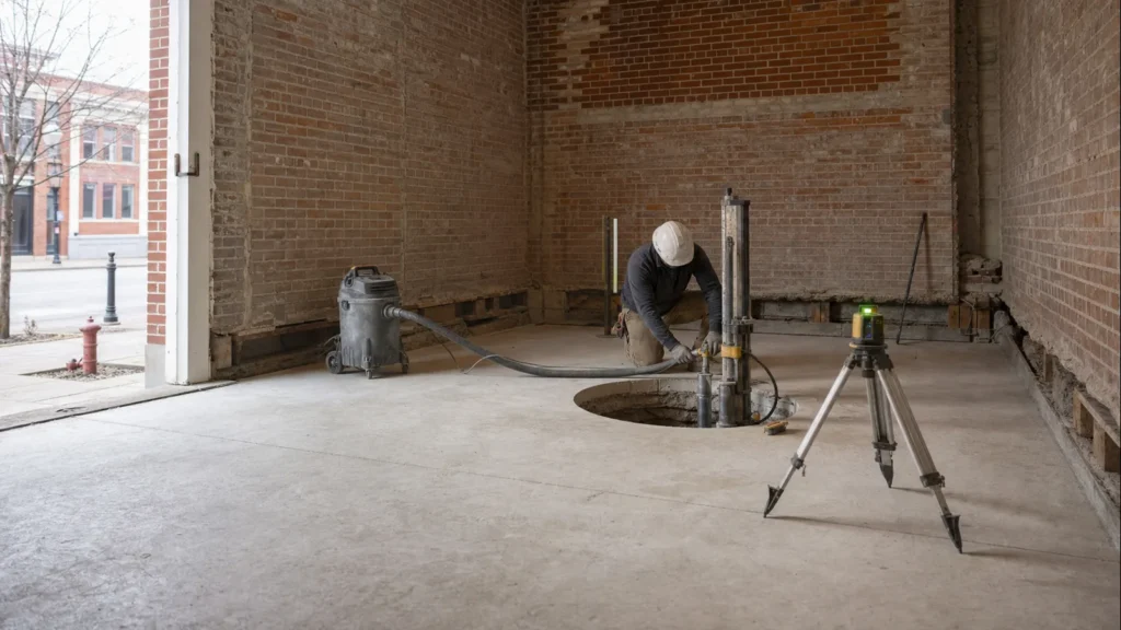 Slab Pier Installation in Boonville, Explained Step by Step — realistic Boonville, Indiana foundation service scene